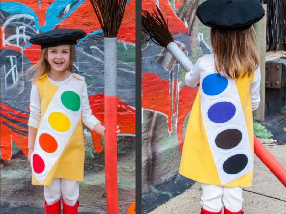 Watercolor paint box Costume for kid