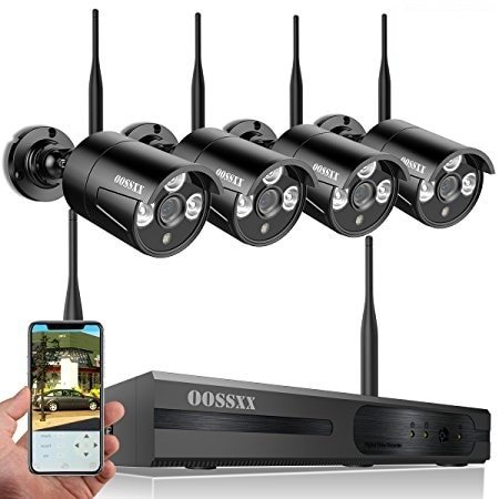OOSSXX 8-Channel HD 1080P Wireless IP Camera