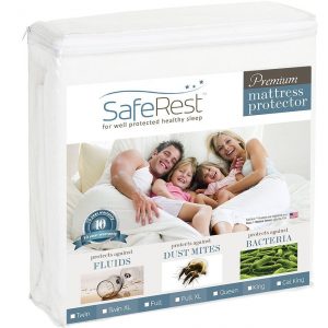 SafeRest Queen Size Premium Hypoallergenic Waterproof Mattress Protector