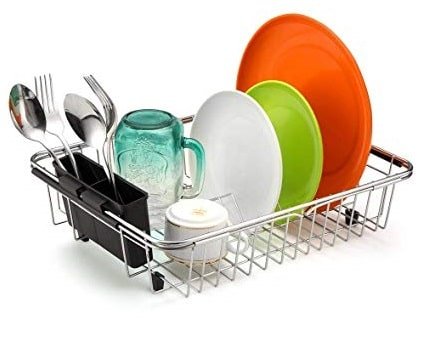 SANNO Expandable Stainless steel Dish Drying Rack