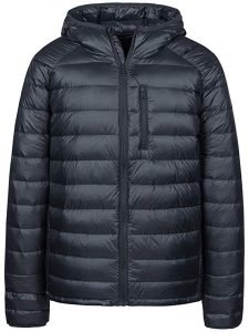 Wantdo Men's Packable Insulated Light Weight Hooded Puffer Down Jacket